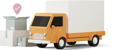 Delivery truck banner